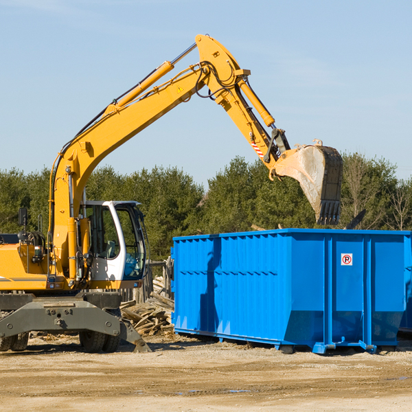 are there any restrictions on where a residential dumpster can be placed in Rock Port